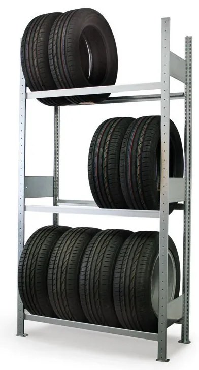 Regál na pneumatiky, 2000 x 1000 x 400 mm, základný