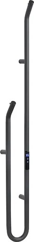 Bemeta Design Elektrický sušiak uterákov AXIS, 1180 mm, tyč, 47W, nerez, čierna - 704153130