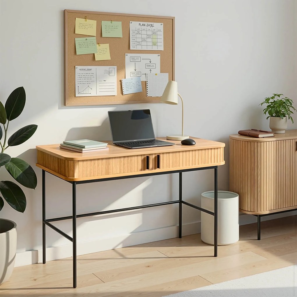 PROXIMA.store - Písací stôl TRISH FARBA: dub