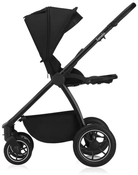 Lionelo - Kombinovaný kočík 2 v 1 MERIL Black Onyx