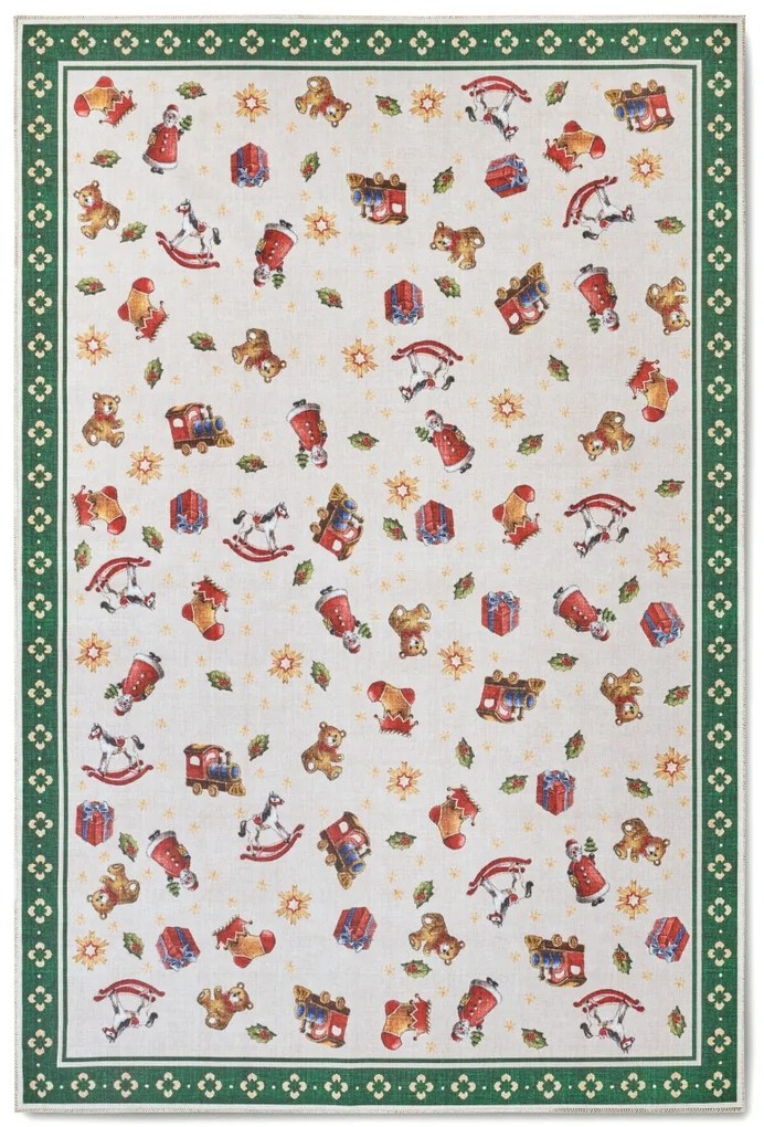 Villeroy & Boch Kusový koberec Toy's delight s potlačou 106193 Green, Multicolor, 160x230, zelená, obývacia izba
