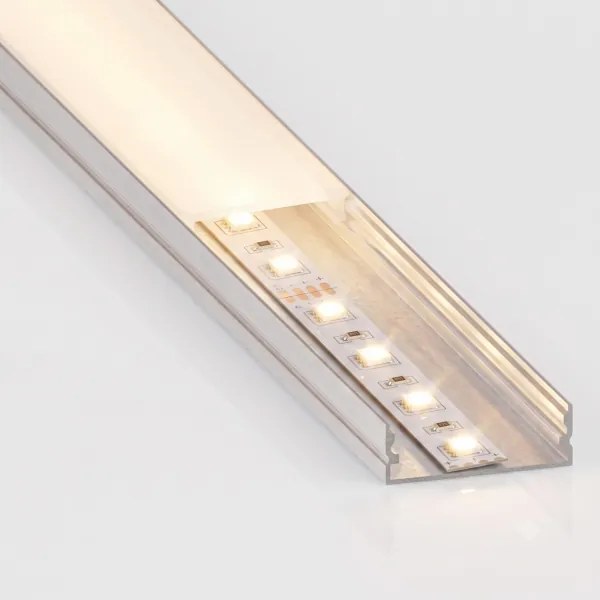 SADA 1x LED pás so senzorom FLEX LED/3,6W/4xAA 2 m + 2x zapustený profil 1 m