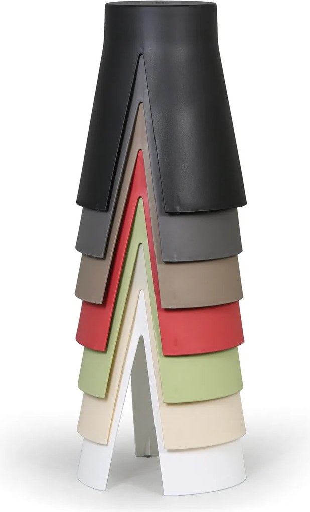 Plastová stolička RIKO, zelená