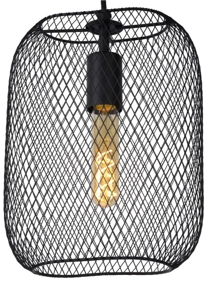 Lucide 78392/01/30 - Luster na lanku MESH 1xE27/60W/230V čierna