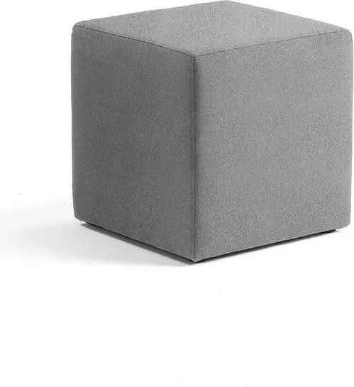Taburet CASUAL, 500x500 mm, látka CURA, šedá