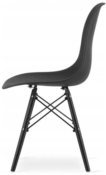 Jedálenský stôl TODI jaseň 60 cm s dvoma stoličkami OSAKA čierne