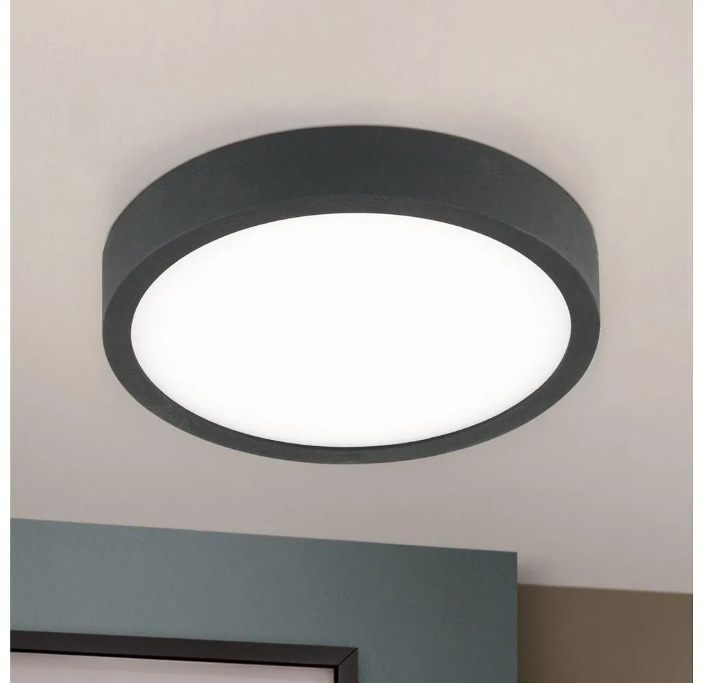 Orion DL 7-657/14 - LED Stropné svietidlo BULLY LED/12W/230V pr. 14 cm čierna