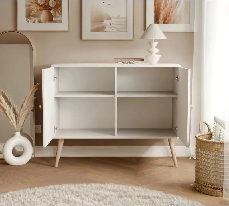 Moderná komoda VALERIA 100cm biela