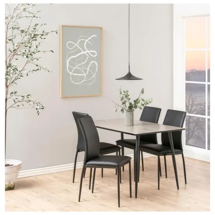 Čierno-hnedý jedálenský stôl Actona Wilma, 120 × 80 cm