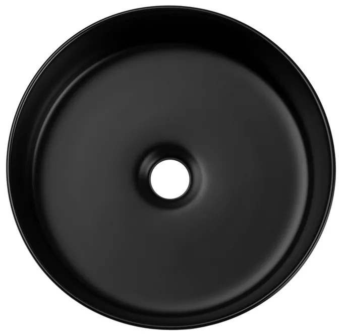 Súprava keramického umývadla na dosku a výpuste Beyond 2 čierna
