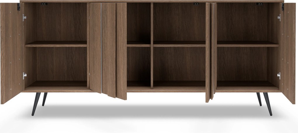 Komoda Flaro 183 cm s osvetlením - dub dunin