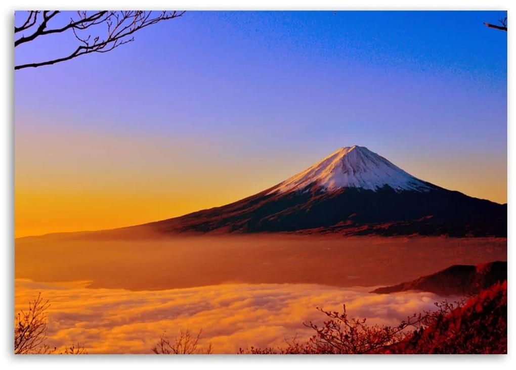 Obraz na plátně, Hora Fuji Japonsko Krajina - 100x70 cm