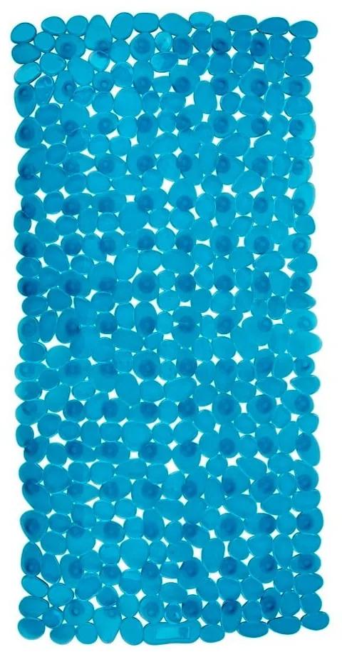 Petrolejove modrá protišmyková kúpeľňová podložka Wenko Drop, 71 × 36 cm