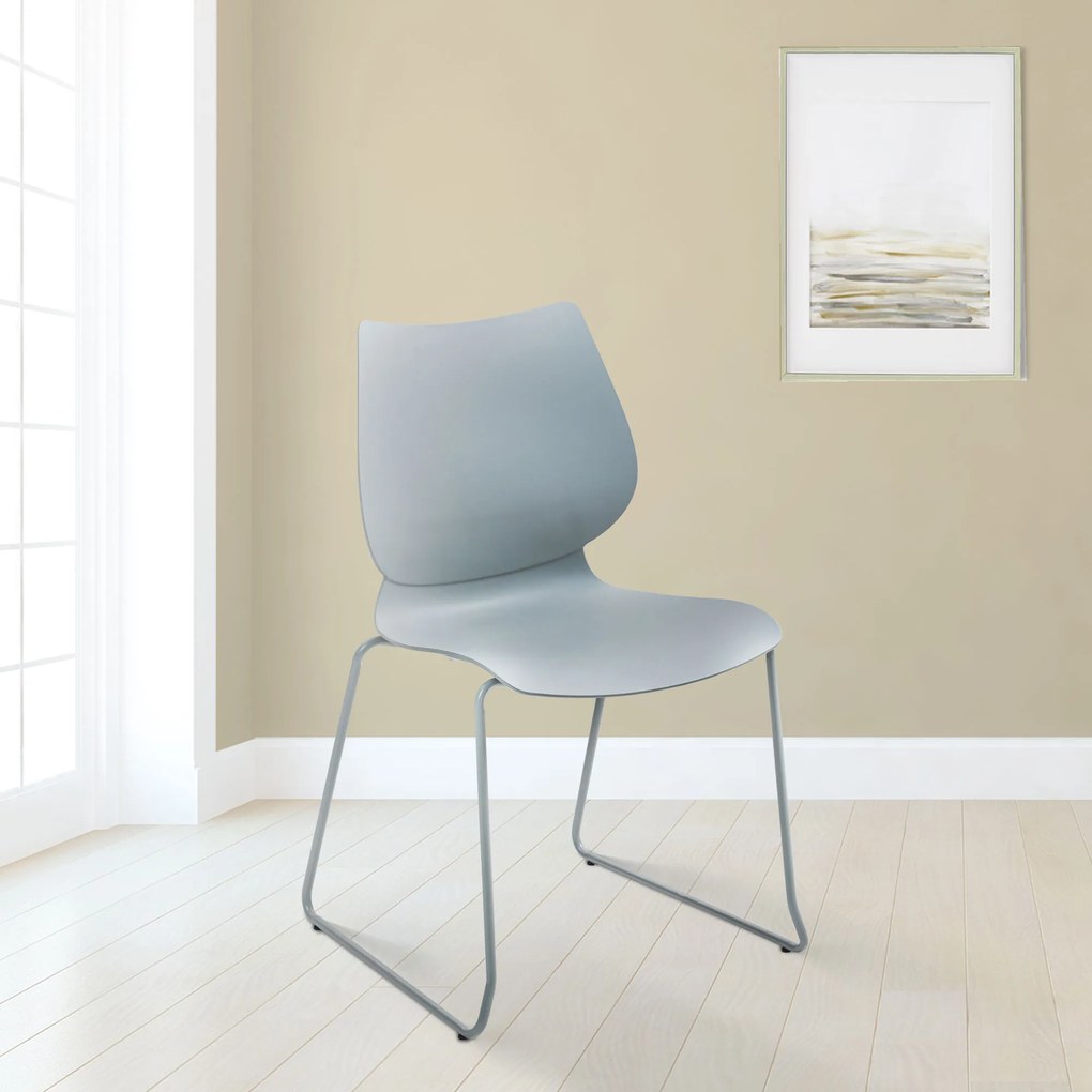 Sada 2 ks stoličiek Houma - sivá