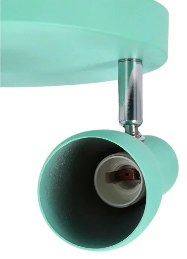 Bodové svietidlo PICARDO 3xE14/40W/230V tyrkysová