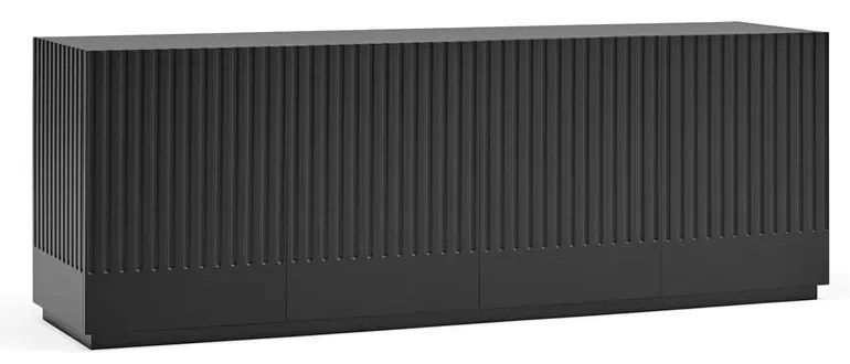 Čierny príborník Teulat Doric, šírka 200 cm