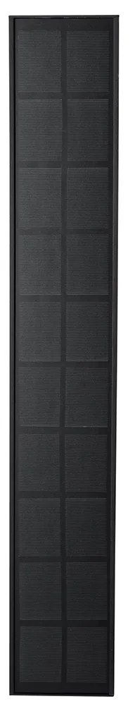 Vonkajšia nástenná lampa čierna 60 cm vrátane LED 4-stupňového stmievača so solárnym panelom - Serena