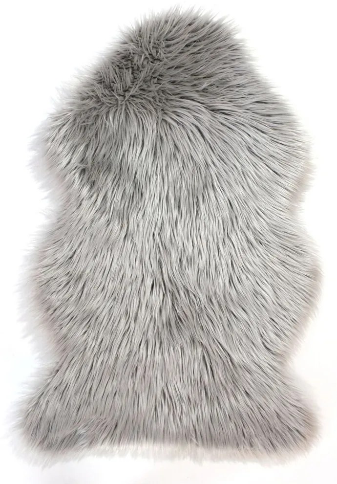 Flair Rugs koberce Kusový koberec Faux Fur Sheepskin Grey - 120x170 cm