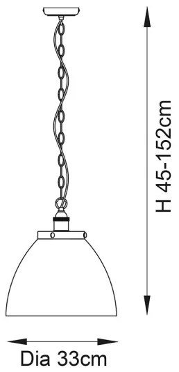 Endon 106895 - Luster na reťazi HANSEN 1xE27/10W/230V medený