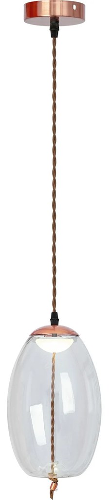 Toolight Toolight, LED stropné sklenené svietidlo APP442-CP, OSW-00573