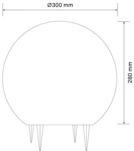Vonkajšia lampa ARGENTO 1xE27/15W/230V pr. 30 cm IP65 biela