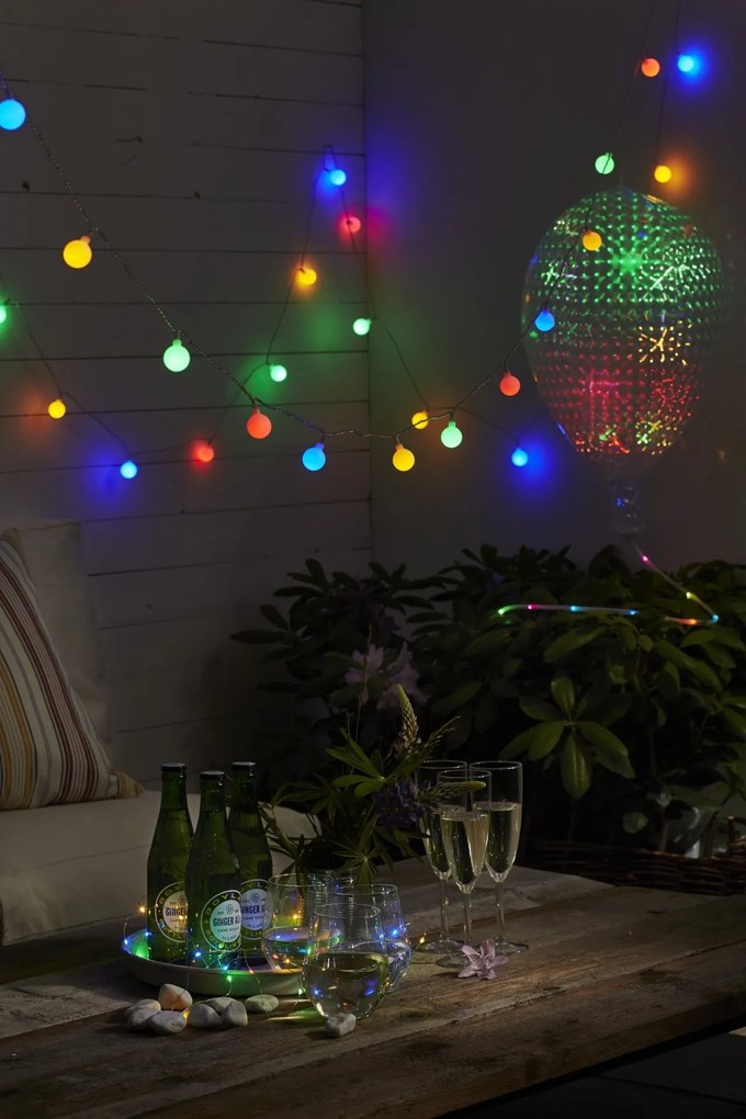 STAR TRADING Svetelná reťaz Multicoloured – 40 LED žiaroviek
