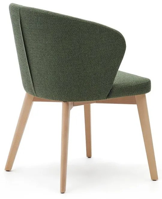 Tmavozelené čalúnené jedálenské kreslo Darice – Kave Home