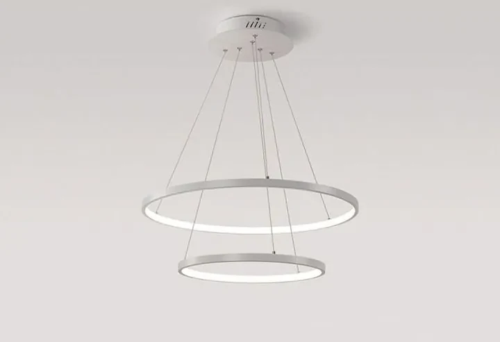 Toolight - LED závesné svietidlo Vegas 40+60cm + diaľkové ovládanie, biela, OSW-07858