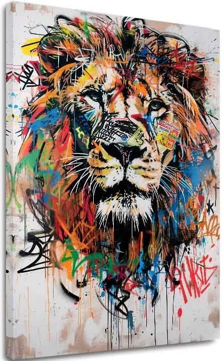 Obraz Graffiti Lion | Talianske plátno
