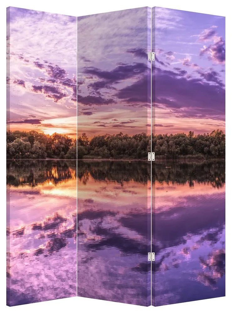 Paraván - Fialové nebo (126x170 cm)