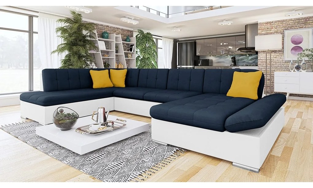 Rohová sedačka Genero, Dostupné poťahy: Utario velvet 2951 + Utario velvet 2951 + Senegal 823, Strana: Ľavá - U