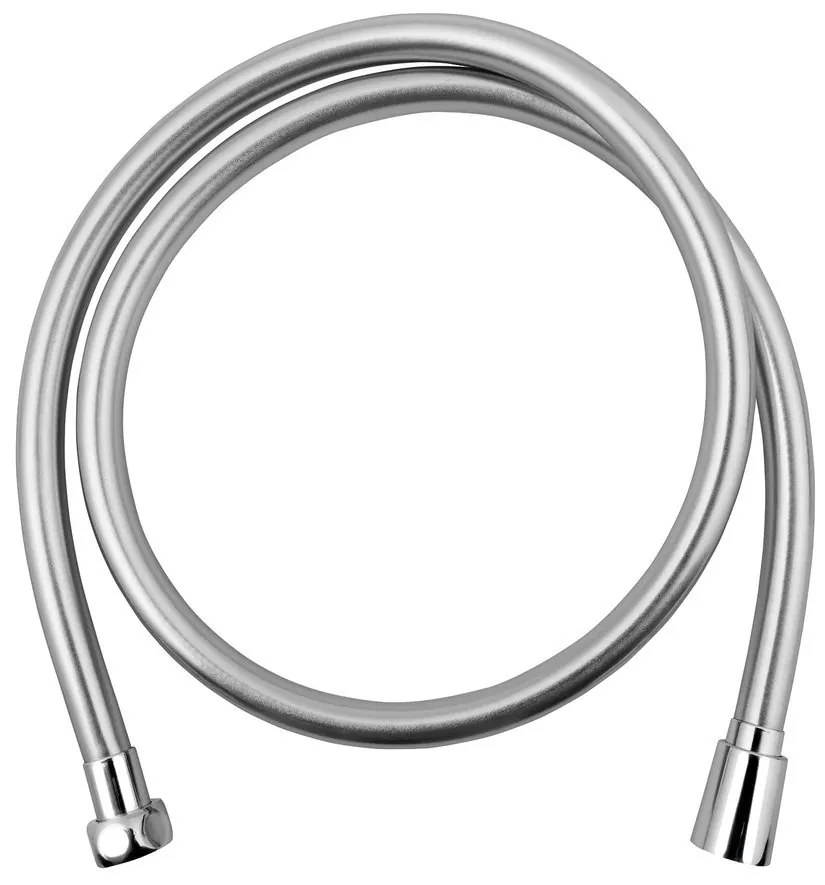 Sapho Sapho, SOFTFLEX hladká plastová sprchová hadica,120cm, strieborná/chróm, 1208-10