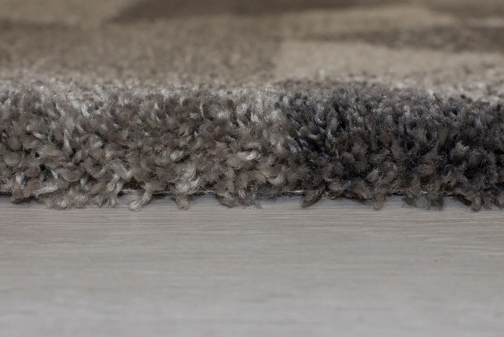 Flair Rugs 160x230 cm Kusový koberec DAKAR Nuru Grey / Ivory, šedá, chodba / predsieň
