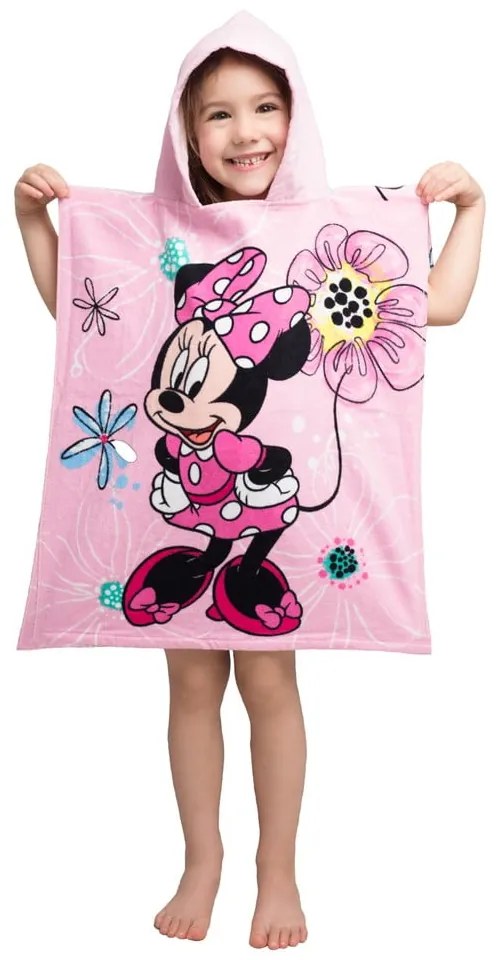 Ružový froté detský župan Minnie - Jerry Fabrics