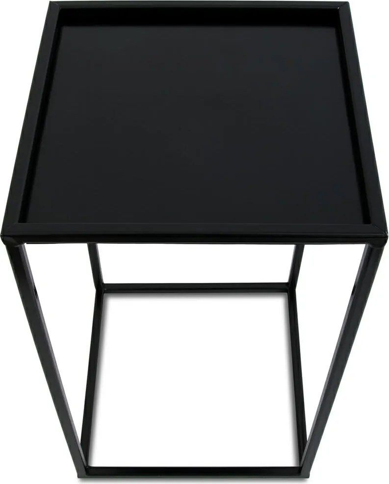 STOJAN NA KVETINÁČ SIMPLE 40X24X24 CM ČIERNA