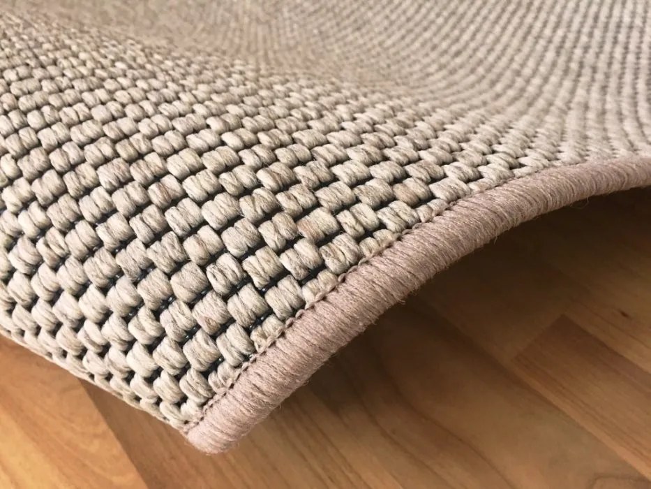 Vopi koberce Behúň na mieru Nature svetle béžový - šíře 40 cm s obšitím