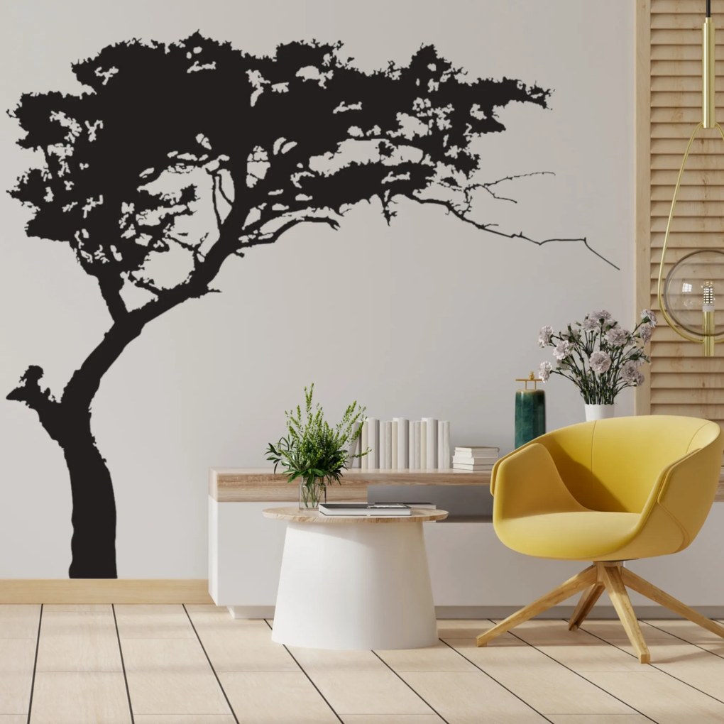200x180cm Strom orientovaný doprava - nálepka na stenu