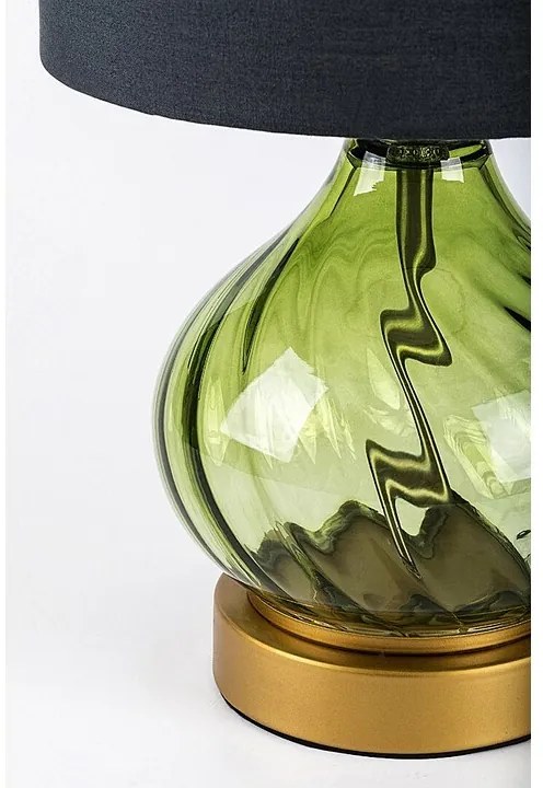 Rabalux 74033 dekoratívna stolná lampa Pirelo, E14, 1x max. 25W, fľaškovo zelená
