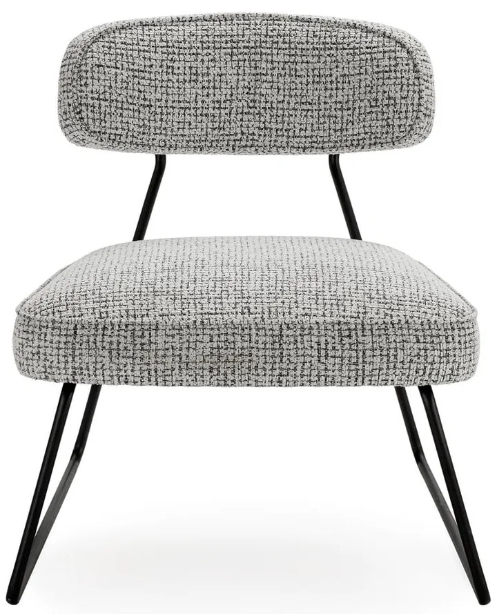 Čierno-biele kreslo Elon – Marckeric