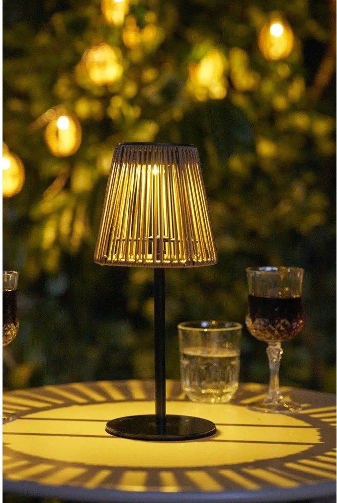 LED stolové/prenosné vonkajšie svietidlo so solárnym panelom ø 14 cm Salford – House Nordic