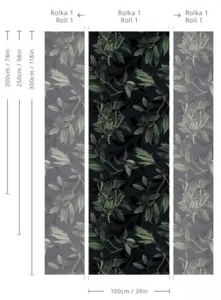 WALLCOLORS Olive Branch Green wallpaper - tapeta POVRCH: Wallstick