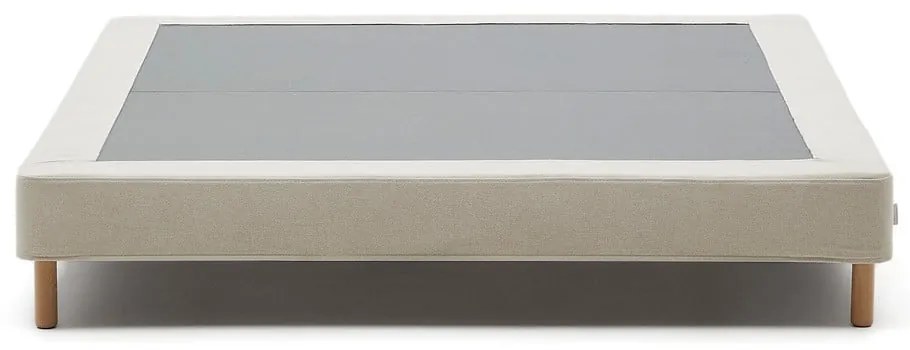 Béžová čalúnená dvojlôžková posteľ 150x190 cm Ofelia – Kave Home