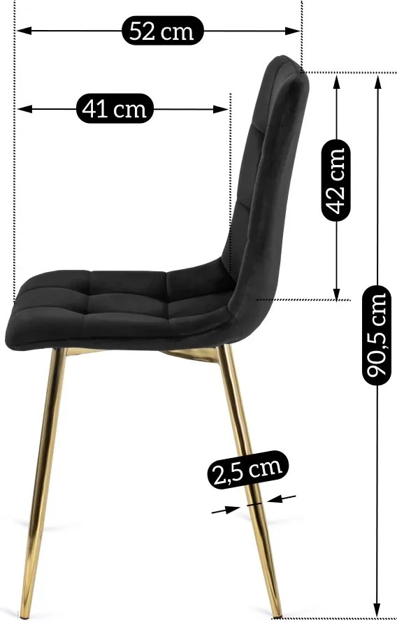 PROXIMA.store - Čalúnená jedálenska stolička YORK FARBA: modrá
