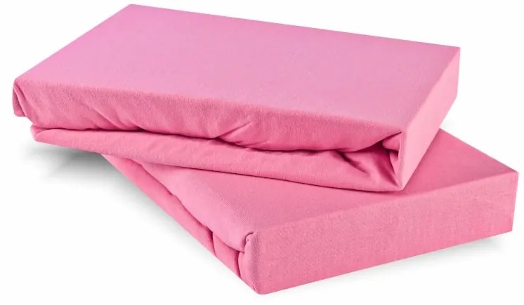 Plachta posteľná ružová jersey EMI, Plachta 80x200