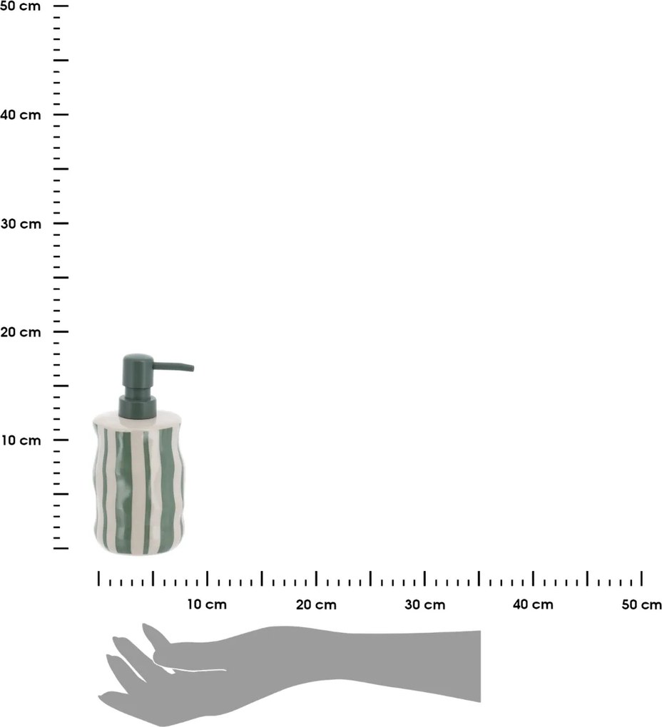 Dávkovač mydla Nola, kombinácia farieb/so zelenými prvkami, 350 ml