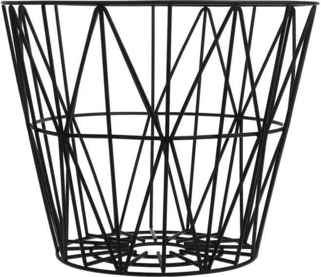 Ferm Living Kôš Wire Basket large, black