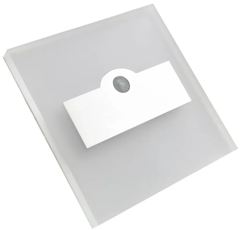 Schodiskové LED svietidlo Lumi, 1x LED 0,6w, 4000k, w, pohybový senzor