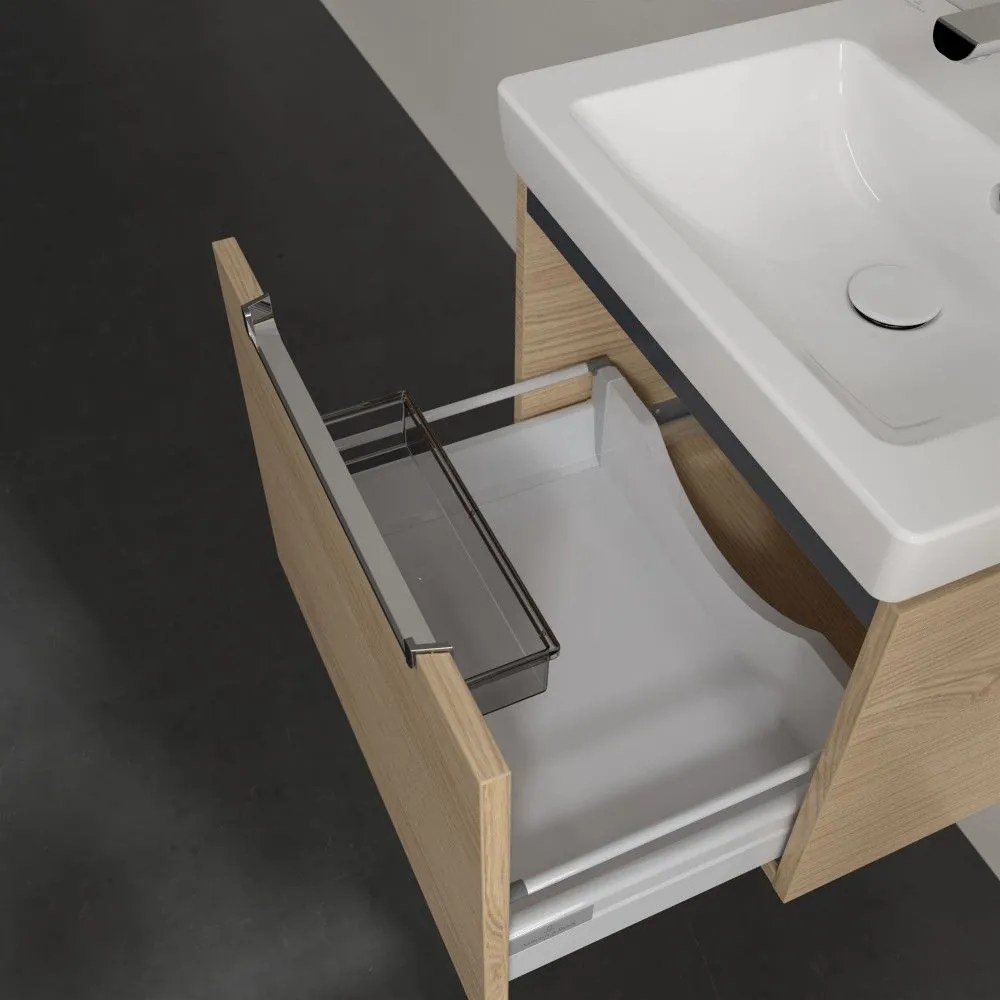 VILLEROY &amp; BOCH Subway 2.0 závesná skrinka pod umývadlo, 1 zásuvka, 537 x 423 x 420 mm, Nordic Oak, A68610VJ