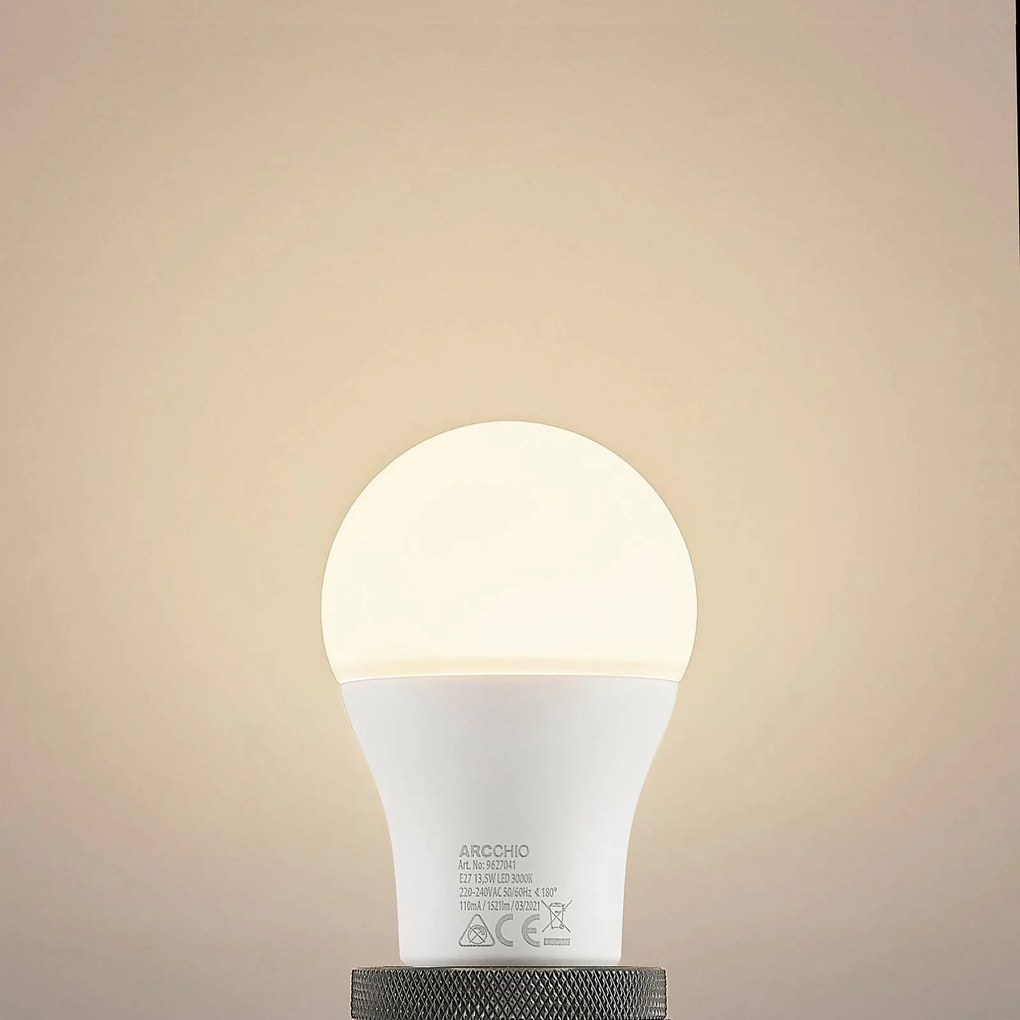LED žiarovka E27 A60 13,5W 3 000K opál