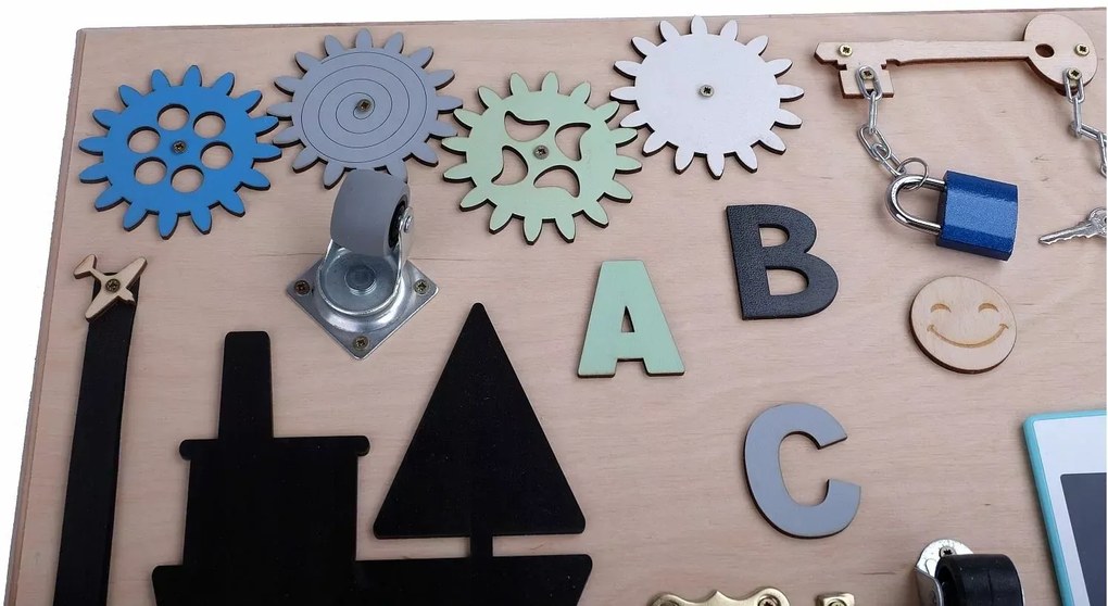 Interaktívna detská tabuľa - 75x50 cm - prírodná - typ 2